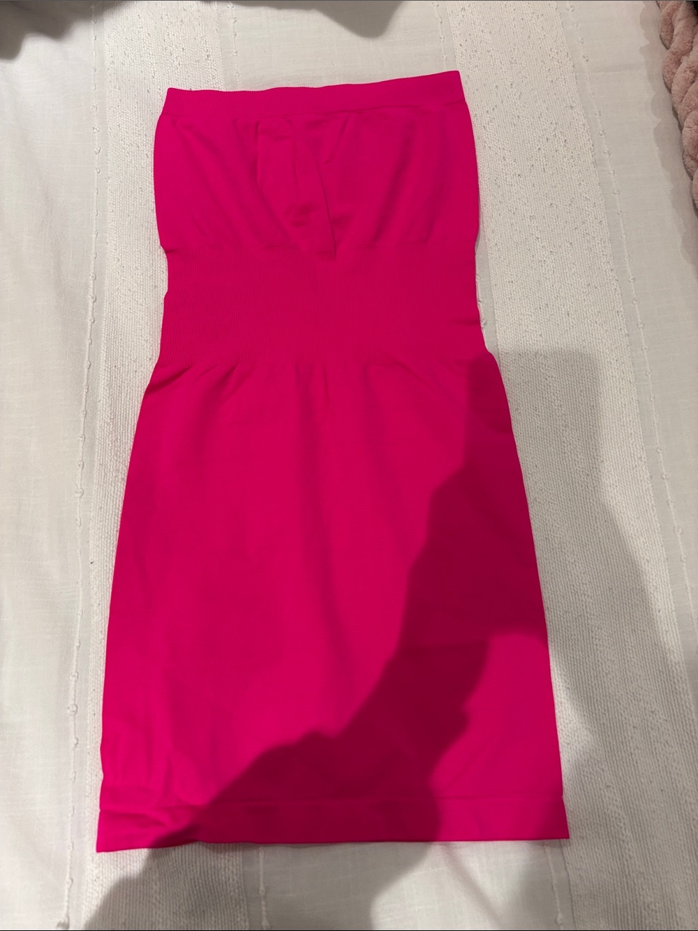 Trinity Hot Pink Strapless Bodycon Dress